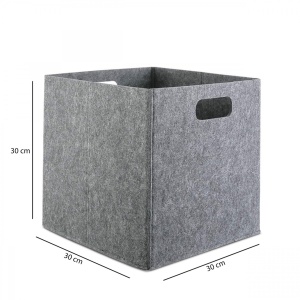 Coș de pâslă HMY Gri 30x30x30 cm - Img 3