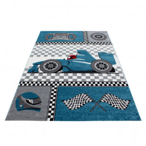 Covor Kids Albastru V1 140x200 cm - Img 3