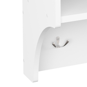Cuier de perete Crosta, alb, 80x28x40 cm - Img 3