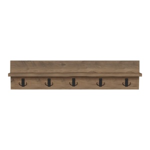 Cuier de perete Esform, natural, 80x11x18 cm - Img 3