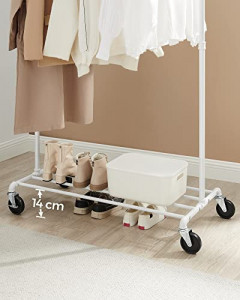 Cuier, Songmics, Alb-Negru, 163×100×49 cm - Img 6