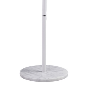 Cuier tip pom Model Marietta, Alb, 37x37x177 cm - Img 3