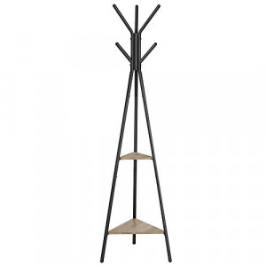 Cuier tip pom Model Perez, Negru/Ivoire, 50x50x179 cm - Img 2