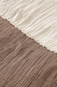 Cuvertura pentru Pat Dublu Model Muslin Brown (170 x 250) - Img 2