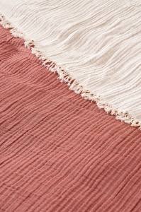Cuvertura pentru Pat Dublu Model Muslin Tile Red v2 - Img 2