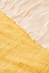 Cuvertura pentru Pat Dublu Model Muslin Yellow (170 x 250) v2 - Img 2