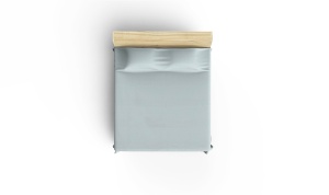 Cuvertura Pled pentru pat dublu Model Light Blue - Img 2