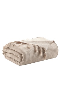 Cuvertura Pled pentru pat dublu Model Sidney Beige - Img 2
