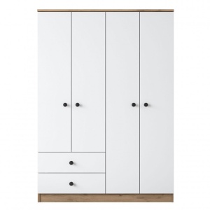 Dulap haine Model BA108-2067, Nuc/Alb, 120x42.5x170 cm - Img 9