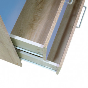 Dulap haine Model Looney, Stejar/Albastru, 81x57x183 cm - Img 7