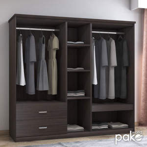 Dulap haine Model Olympus, Wenge, 198x57x183 cm - Img 2