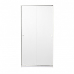 Dulap haine Model SWD-431-BY-2, Alb, 94x52x182 cm - Img 4