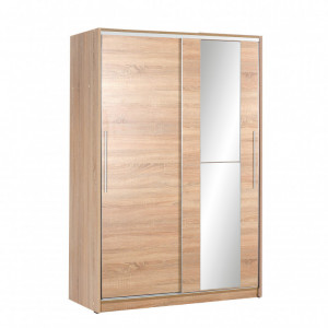Dulap haine Model SWD-512-SN-2, Stejar sonoma, 120x40x187 cm - Img 7