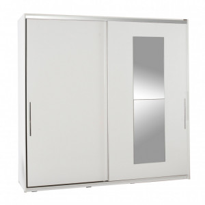 Dulap haine Model SWD-720-BB-3, Alb, 210x60x207 cm - Img 4