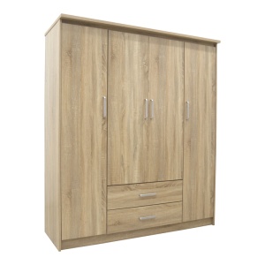 Dulap haine Olympus, stejar sonoma, 159x57x183 cm