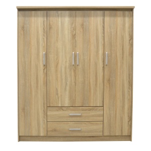 Dulap haine Olympus, stejar sonoma, 159x57x183 cm - Img 3