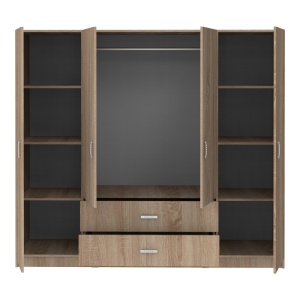 Dulap haine Royal, stejar sonoma, 200x58x177 cm - Img 4