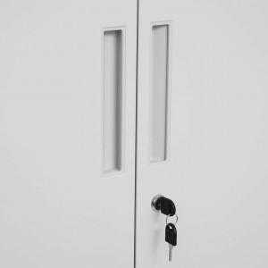 Dulap metalic Model Jesus, Gri, 80x40x180 cm - Img 7
