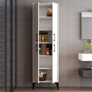 Dulap Model BerlinA, Alb, 60x35x200 cm - Img 3
