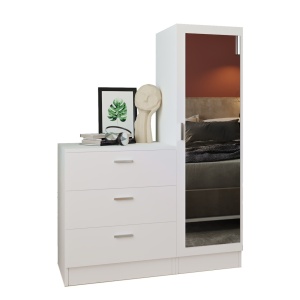 Dulap multifunctional Model Ulises, Alb, 40x140x47 cm - Img 5
