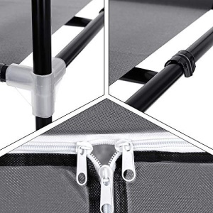 Dulap pentru haine, Songmics, Gri, 75x45x160 cm - Img 6