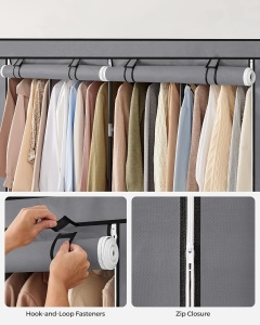 Dulap Textil Modular cu 4 Zone de Agățare – Colecția SONGMICS - Img 9