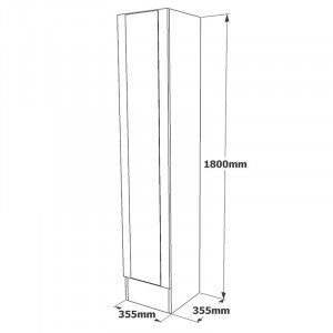 Dulap Xara sonoma 35.5x35.5x180cm - Img 6