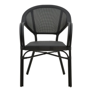 Fotoliu de exterior, Model Elyza, culoare negru, aluminiu si textil, 57x62x84 cm - Img 12