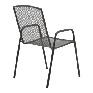 Fotoliu de Gradina Model Pomedon, Negru, 56x64x87 cm - Img 2