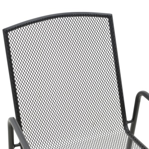 Fotoliu de Gradina Model Pomedon, Negru, 56x64x87 cm - Img 6