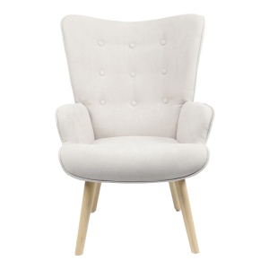 Fotoliu Model Fluffy V2, Gri/Natur, 75x69x96 cm - Img 3