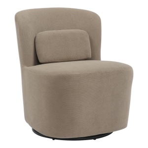 Fotoliu Rotativ Model Swish, Gri/Bej, 63x76x76.5 cm - Img 1