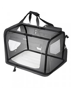 Geanta de transport animale, Feandrea, Negru, 91.0x63.0x63.0 cm - Img 6