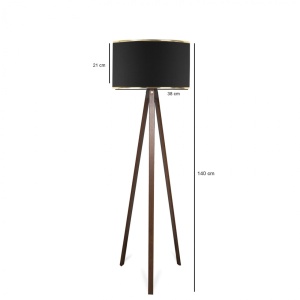 Lampadar AYD Negru 21x38x140 cm - Img 3