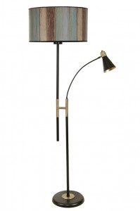 Lampadar Forza Siyah Lambader Silindir Renkli Abajurlu Multicolor - Img 2