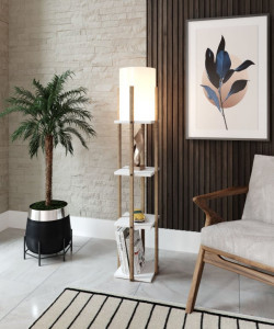 Lampadar Nora - Alb - Img 1