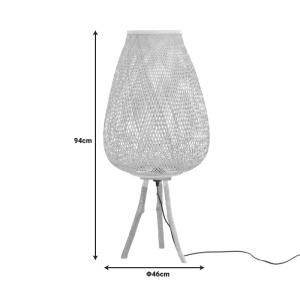 Lampadar Vazel, natural, 46x94 cm - Img 3