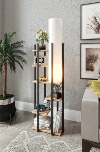 Lampadar Vogue - SRC Negru/Alb Natural - Img 2