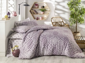 Lenjerie de pat 1 Persoana Model Donjette Purple