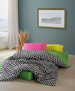 Lenjerie de pat dublu Model Dazzle Green