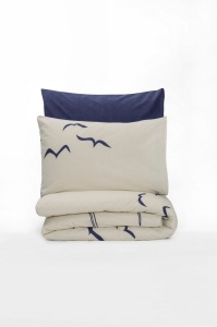 Lenjerie de pat dublu Model Larum Dark Blue - Img 3
