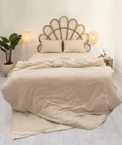 Lenjerie de pat dublu Model Pacifico Beige - Img 1