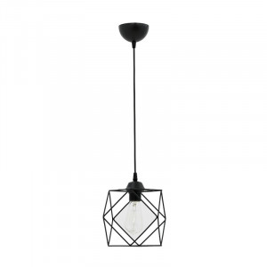 Lustra Alama E27 negru 20x20x74cm