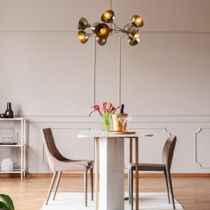 Lustra Dram Caramiziu 75x75x60 cm - Img 1