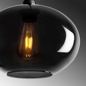 Lustra Smoked Gri 27x27x120 cm - Img 8