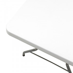 Masa de camping pliabila profesionala Aprilia - singura bucata gri deschis 183x76x74cm - Img 6