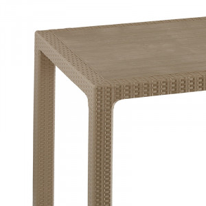 Masa exterior Explore cu protectie UV plastic culoare bej 150x90x73.5cm - Img 2