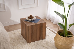 Masă laterală Model Küp, Nuc - Img 1