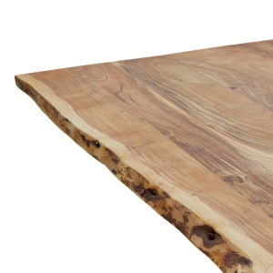 Masă Lenoua, natural/negru, 180x90x76 cm - Img 5
