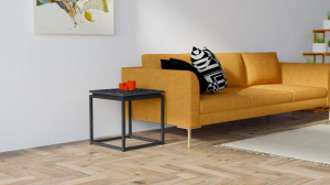 Masuta de Cafea Model Felicity, 45x45x45.5 cm, Negru - Img 1